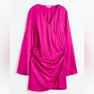 New With Tags Satin gathered dress